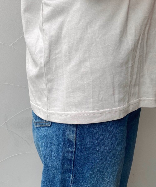 CAPRICIEUX LE'MAGE（カプリシューレマージュ）の「フリルTシャツ（Tシャツ/カットソー・レディース・ホワイト/チャコールグレー/グレイッシュベージュ・FREE）」の12枚目の写真