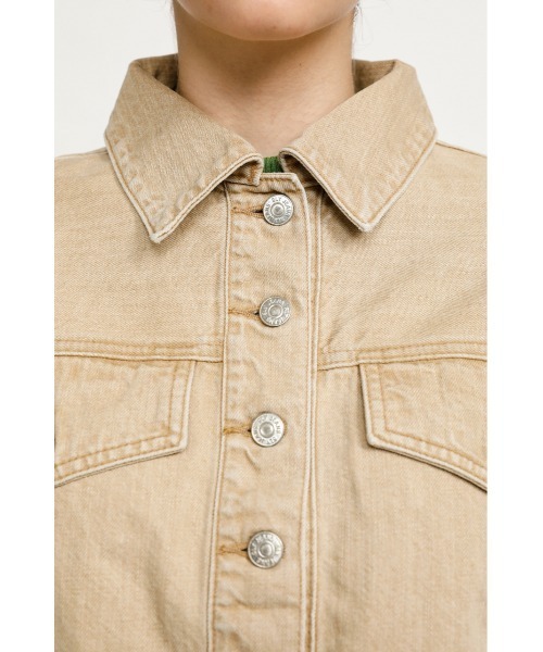 SLY（スライ）の「LUCAS CROP JK-E デニムジャケット（デニムジャケット・レディース・ベージュ・2/1）」の4枚目の写真