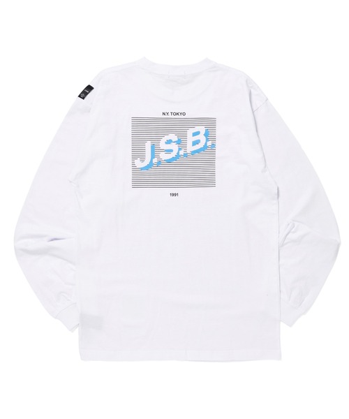J.S.B.(ジェーエスビー)の「Diagonal Logo L/S Tee(Tシャツ/カットソー・メンズ・ホワイト/ブラック・MEDIUM/SMALL/LARGE/X-LARGE)」の1枚目の写真