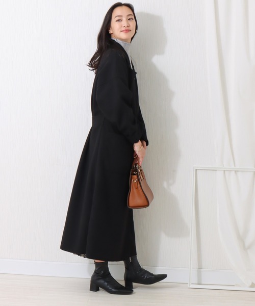 libelle more(リベル モア)の「ダブルフェイスガウンコート(チェスターコート・レディース・ブラック/アイボリー/ブラウン/モカ・M/L)」の20枚目の写真