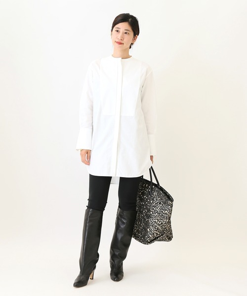 VERMEIL par iena(ヴェルメイユパーイエナ)の「THOMAS MASONボザムシャツ◆(Tシャツ/カットソー・レディース・ホワイト/サックスブルー・FREE)」の18枚目の写真