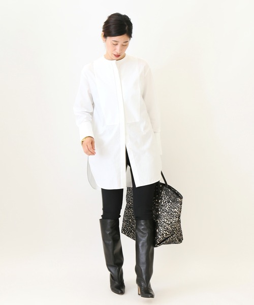 VERMEIL par iena(ヴェルメイユパーイエナ)の「THOMAS MASONボザムシャツ◆(Tシャツ/カットソー・レディース・ホワイト/サックスブルー・FREE)」の17枚目の写真