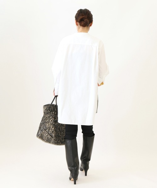 VERMEIL par iena(ヴェルメイユパーイエナ)の「THOMAS MASONボザムシャツ◆(Tシャツ/カットソー・レディース・ホワイト/サックスブルー・FREE)」の22枚目の写真