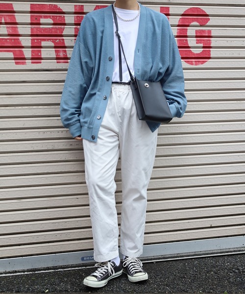 SPINNS（スピンズ）の「フェイクレザー スクエアショルダーバッグ（ショルダーバッグ・メンズ・ブラック/グリーン・ONESIZE）」の10枚目の写真