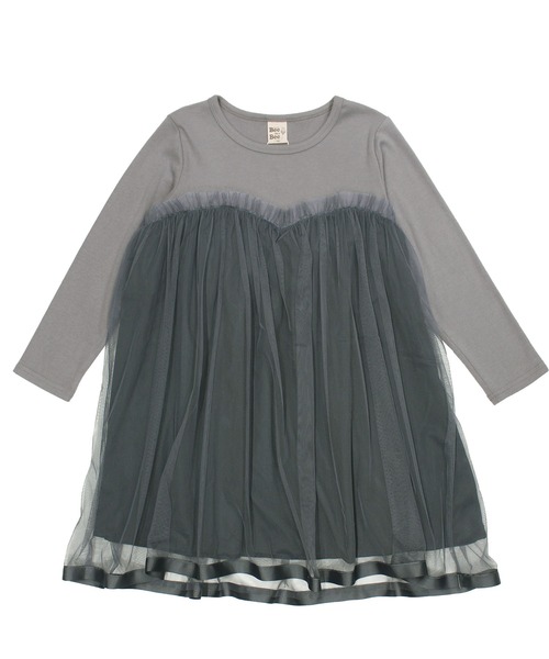 Bee des Bee（ビーデスビー）の「チュール切替えワンピ（ワンピース・キッズ・ブラック/アイボリー・140cm/120cm/110cm/130cm/100cm/150cm）」の5枚目の写真