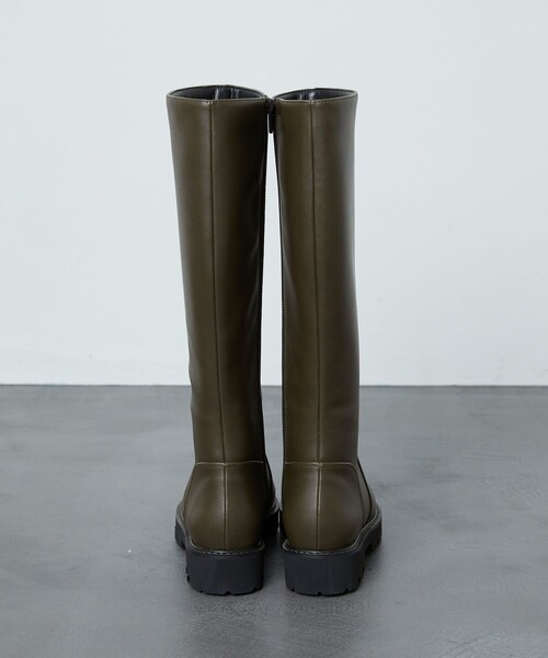 FREAK'S STORE（フリークスストア）の「▽【WEB限定】フェイクレザーロングブーツ（ブーツ・レディース・ブラック/ダークブラウン/オリーブ・22.5cm/23.0cm/23.5cm/24.0cm/24.5cm）」の12枚目の写真