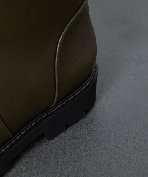 FREAK'S STORE（フリークスストア）の「▽【WEB限定】フェイクレザーロングブーツ（ブーツ・レディース・ブラック/ダークブラウン/オリーブ・22.5cm/23.0cm/23.5cm/24.0cm/24.5cm）」の18枚目の写真