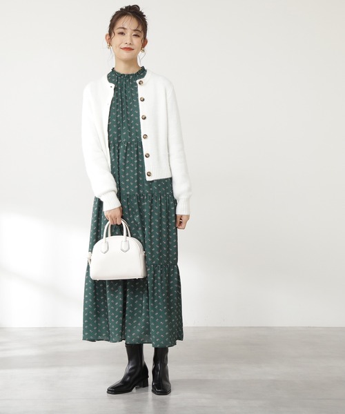 N.(N. Natural Beauty Basic)(エヌエヌナチュラルビューティーベーシック)の「◆ウォッシャブルフォックス混ニットカーディガン(カーディガン/ボレロ・レディース・アイボリー/モカ/ネイビー/ピンク・MEDIUM)」の7枚目の写真