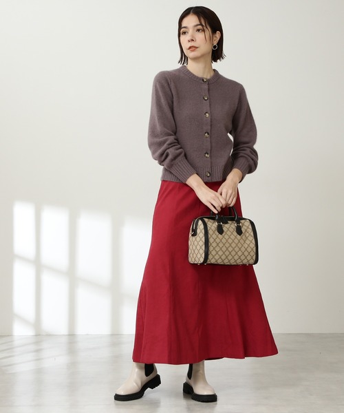 N.(N. Natural Beauty Basic)(エヌエヌナチュラルビューティーベーシック)の「◆ウォッシャブルフォックス混ニットカーディガン(カーディガン/ボレロ・レディース・アイボリー/モカ/ネイビー/ピンク・MEDIUM)」の10枚目の写真