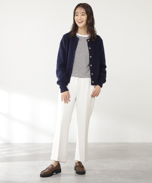 N.(N. Natural Beauty Basic)(エヌエヌナチュラルビューティーベーシック)の「◆ウォッシャブルフォックス混ニットカーディガン(カーディガン/ボレロ・レディース・アイボリー/モカ/ネイビー/ピンク・MEDIUM)」の15枚目の写真