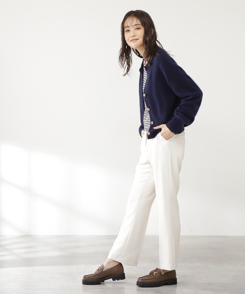 N.(N. Natural Beauty Basic)(エヌエヌナチュラルビューティーベーシック)の「◆ウォッシャブルフォックス混ニットカーディガン(カーディガン/ボレロ・レディース・アイボリー/モカ/ネイビー/ピンク・MEDIUM)」の9枚目の写真