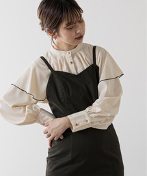 natural couture | 【WEB限定カラー有り】ひらりケープブラウス(シャツ/ブラウス)