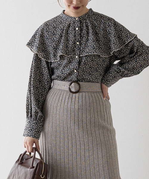 natural couture（ナチュラルクチュール）の「【WEB限定カラー有り】ひらりケープブラウス（シャツ/ブラウス・レディース・ブラック/ピンク/アイボリー/モカ/その他1/その他2・FREE）」の22枚目の写真