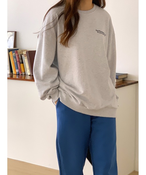 MINS MINIS（ミンスミニス）の「オーバーサイズスウェット（スウェット・レディース・アイボリー/ブラック/グレー・FREE）」の10枚目の写真