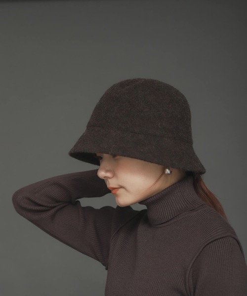 SENSE OF PLACE by URBAN RESEARCH（センスオブプレイスバイアーバンリサーチ）の「ウール混コンパクトハット（キャップ・レディース・ベージュ/ブラウン/ブラック・ONE）」の2枚目の写真