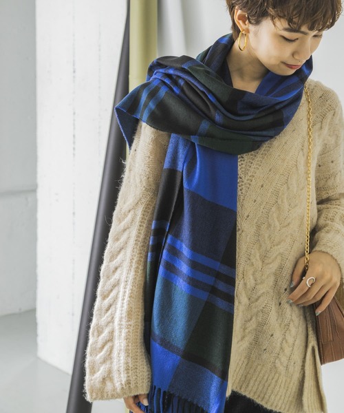 URBAN RESEARCH（アーバンリサーチ）の「カシミヤタッチストール（マフラー・レディース・ブラック/アイボリー/その他1/その他2/その他3/グレー系その他・FREE）」の5枚目の写真