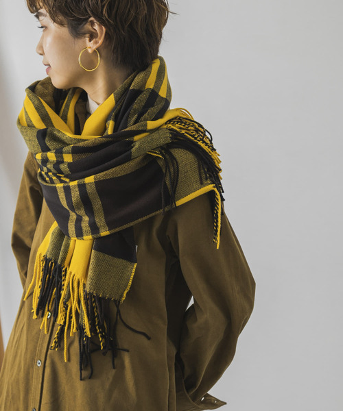 URBAN RESEARCH（アーバンリサーチ）の「カシミヤタッチストール（マフラー・レディース・ブラック/アイボリー/その他1/その他2/その他3/グレー系その他・FREE）」の6枚目の写真