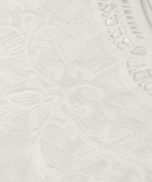 studio CLIP（スタディオクリップ）の「ガーゼレース付け襟（付け襟・レディース・ライトベージュ/ホワイト/ブラック・FREE）」の5枚目の写真