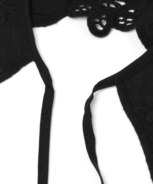 studio CLIP（スタディオクリップ）の「ガーゼレース付け襟（付け襟・レディース・ライトベージュ/ホワイト/ブラック・FREE）」の8枚目の写真