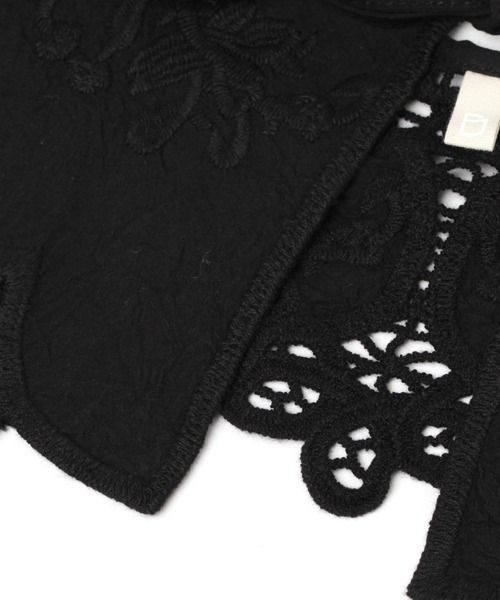 studio CLIP（スタディオクリップ）の「ガーゼレース付け襟（付け襟・レディース・ライトベージュ/ホワイト/ブラック・FREE）」の10枚目の写真