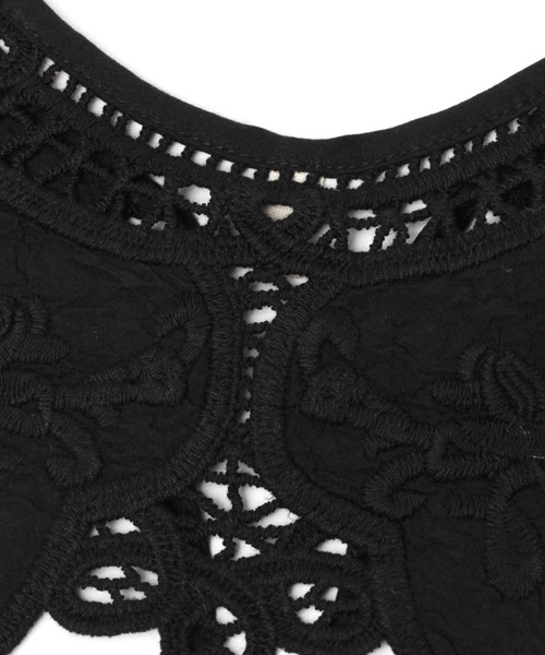 studio CLIP（スタディオクリップ）の「ガーゼレース付け襟（付け襟・レディース・ライトベージュ/ホワイト/ブラック・FREE）」の18枚目の写真