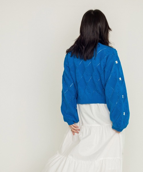 w closet（ダブルクローゼット）の「【新色追加】5Gポプコン編み+花