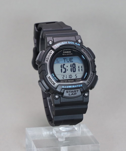 CASIO(カシオ)の「Casio Collection SPORTS / タフソーラー / STL-S300H-1AJH(デジタル腕時計・レディース・ブラック×ブルー・FREE)」の4枚目の写真
