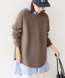 SLOBE IENA | SUPER GEELONG クルーネックプルオーバー◆(ニット/セーター)