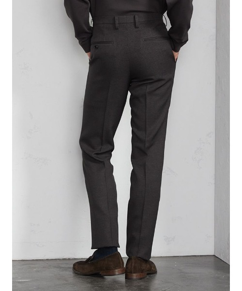 Perfect Suit FActory(パーフェクトスーツファクトリー)の「PSFAグッドビズスラックス千鳥(スラックス・メンズ・チャコールグレー/ネイビー・79/82/85/76/88)」の3枚目の写真
