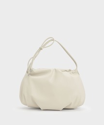 ノッティドハンドル テクスチャードホーボーバッグ / Knotted Handle Textured Hobo Bag