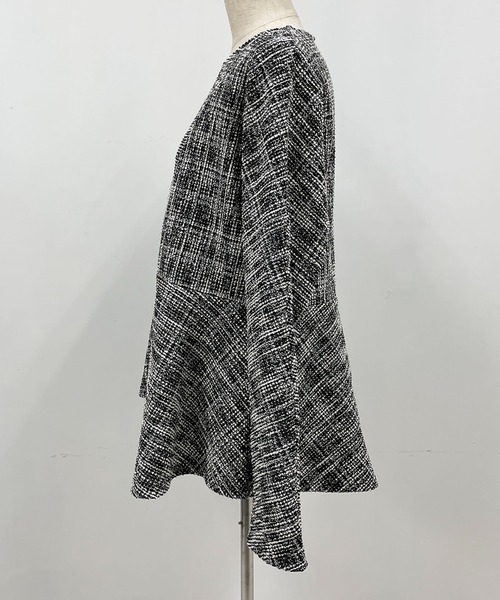 PICCIN（ピッチン）の「カットツイードペプラムプルオーバー（Tシャツ/カットソー・レディース・オレンジ/ブラック・L/M）」の16枚目の写真