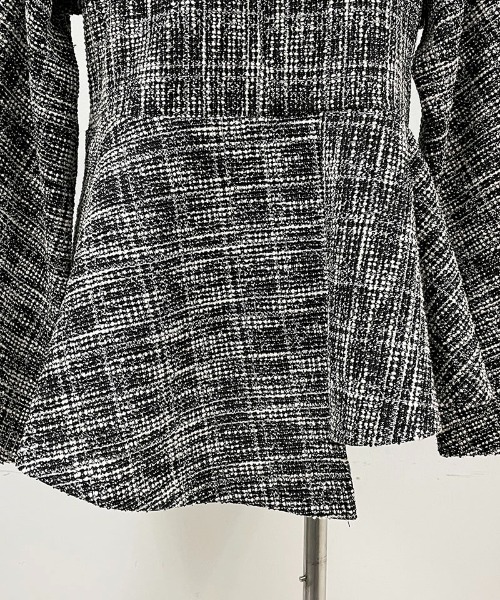 PICCIN（ピッチン）の「カットツイードペプラムプルオーバー（Tシャツ/カットソー・レディース・オレンジ/ブラック・L/M）」の11枚目の写真