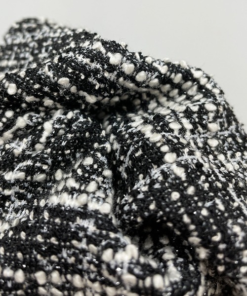 PICCIN（ピッチン）の「カットツイードペプラムプルオーバー（Tシャツ/カットソー・レディース・オレンジ/ブラック・L/M）」の9枚目の写真