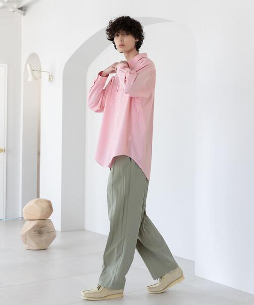 CITEN（シテン）の「＜CITEN（シテン）＞コットンナイロン ベルテッド タックパンツ（その他パンツ・メンズ・ブラック/オリーブ・M/L）」の4枚目の写真