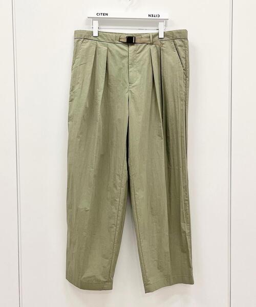 CITEN（シテン）の「＜CITEN（シテン）＞コットンナイロン ベルテッド タックパンツ（その他パンツ・メンズ・ブラック/オリーブ・M/L）」の17枚目の写真