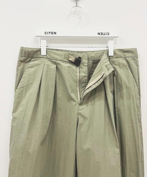 CITEN（シテン）の「＜CITEN（シテン）＞コットンナイロン ベルテッド タックパンツ（その他パンツ・メンズ・ブラック/オリーブ・M/L）」の18枚目の写真