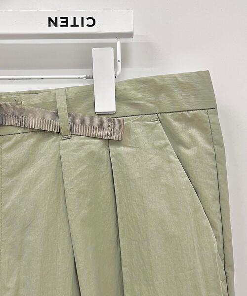 CITEN（シテン）の「＜CITEN（シテン）＞コットンナイロン ベルテッド タックパンツ（その他パンツ・メンズ・ブラック/オリーブ・M/L）」の7枚目の写真