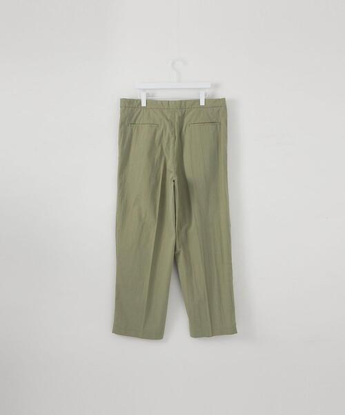 CITEN（シテン）の「＜CITEN（シテン）＞コットンナイロン ベルテッド タックパンツ（その他パンツ・メンズ・ブラック/オリーブ・M/L）」の8枚目の写真