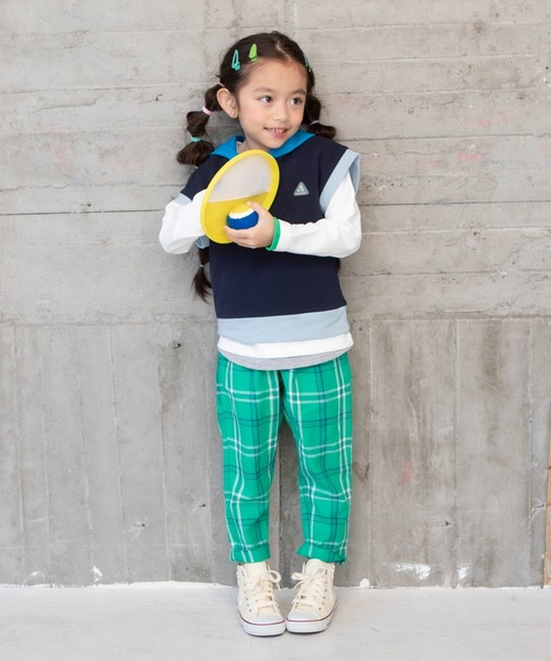 RAGMART（ラグマート）の「ストレッチ裏毛フーディベスト（スウェット・キッズ・グレー/ネイビー・130cm/110cm/100cm/120cm）」の6枚目の写真