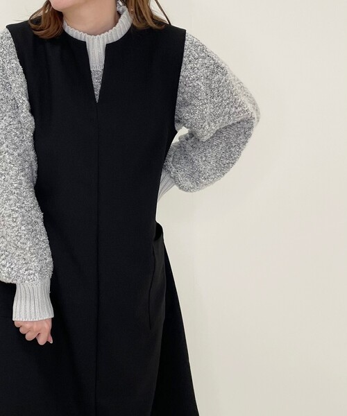 SHOO・LA・RUE(シューラルー)の「◆ゆるブークレニット(ニット/セーター・レディース・ブラック/ピンク/グレー系3・00)」の8枚目の写真