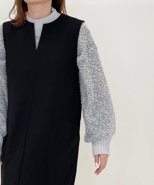 SHOO・LA・RUE(シューラルー)の「◆ゆるブークレニット(ニット/セーター・レディース・ブラック/ピンク/グレー系3・00)」の21枚目の写真