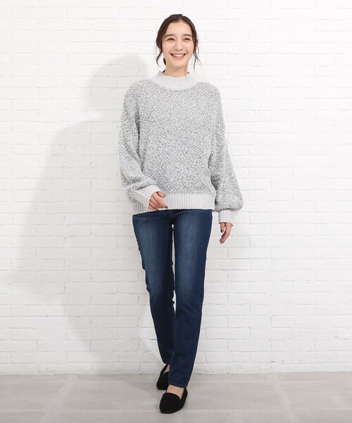 SHOO・LA・RUE(シューラルー)の「◆ゆるブークレニット(ニット/セーター・レディース・ブラック/ピンク/グレー系3・00)」の14枚目の写真