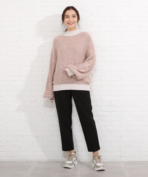 SHOO・LA・RUE(シューラルー)の「◆ゆるブークレニット(ニット/セーター・レディース・ブラック/ピンク/グレー系3・00)」の22枚目の写真