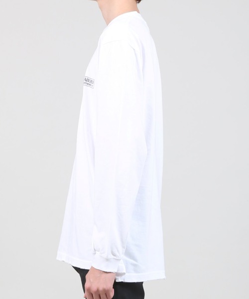 GalaabenD(ガラアーベント)の「ダメージロングスリーブTシャツ(Tシャツ/カットソー・メンズ・ホワイト/ブラック・M/L)」の5枚目の写真