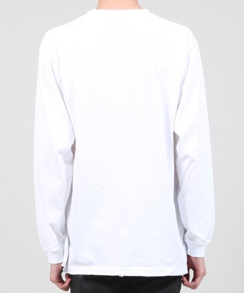 GalaabenD(ガラアーベント)の「ダメージロングスリーブTシャツ(Tシャツ/カットソー・メンズ・ホワイト/ブラック・M/L)」の6枚目の写真