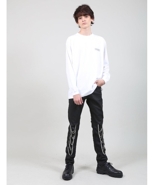 GalaabenD(ガラアーベント)の「ダメージロングスリーブTシャツ(Tシャツ/カットソー・メンズ・ホワイト/ブラック・M/L)」の20枚目の写真