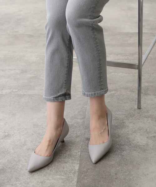 INDIVI（インディヴィ）の「【ローヒール】ベーシックパンプス（パンプス・レディース・ライトグレー/ライトグリーン/ブラック・20/40/30/45/15 /25/35）」の8枚目の写真