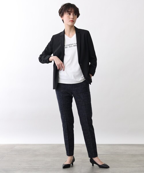 INDIVI（インディヴィ）の「【ローヒール】ベーシックパンプス（パンプス・レディース・ライトグレー/ライトグリーン/ブラック・20/40/30/45/15 /25/35）」の5枚目の写真