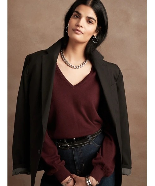 【BANANA REPUBLIC FACTORY STORE】Vネックセーター