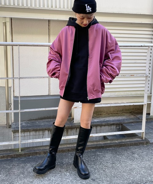 WEGO（ウィゴー）の「WEGO/BIG MA-1（MA-1・メンズ・アイボリー/ピンク/カーキ/ブラック・MEDIUM/LARGE）」の13枚目の写真